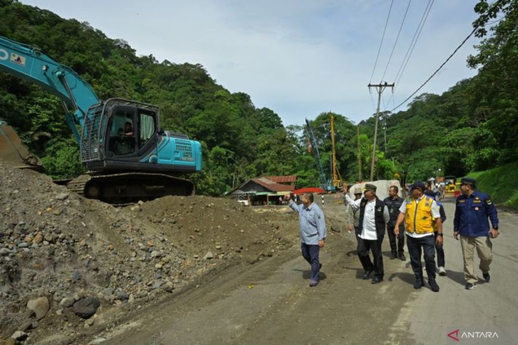BPJN: Progres pengerjaan jalan di Lembah Anai masih di bawah 50&nbsp;persen