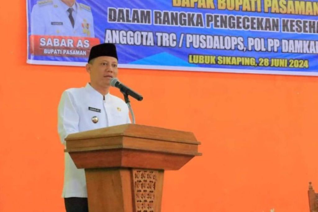 Tingkatkan kesatuan handal, Bupati Sabar AS cek kesehatan tetugas&nbsp;TRC