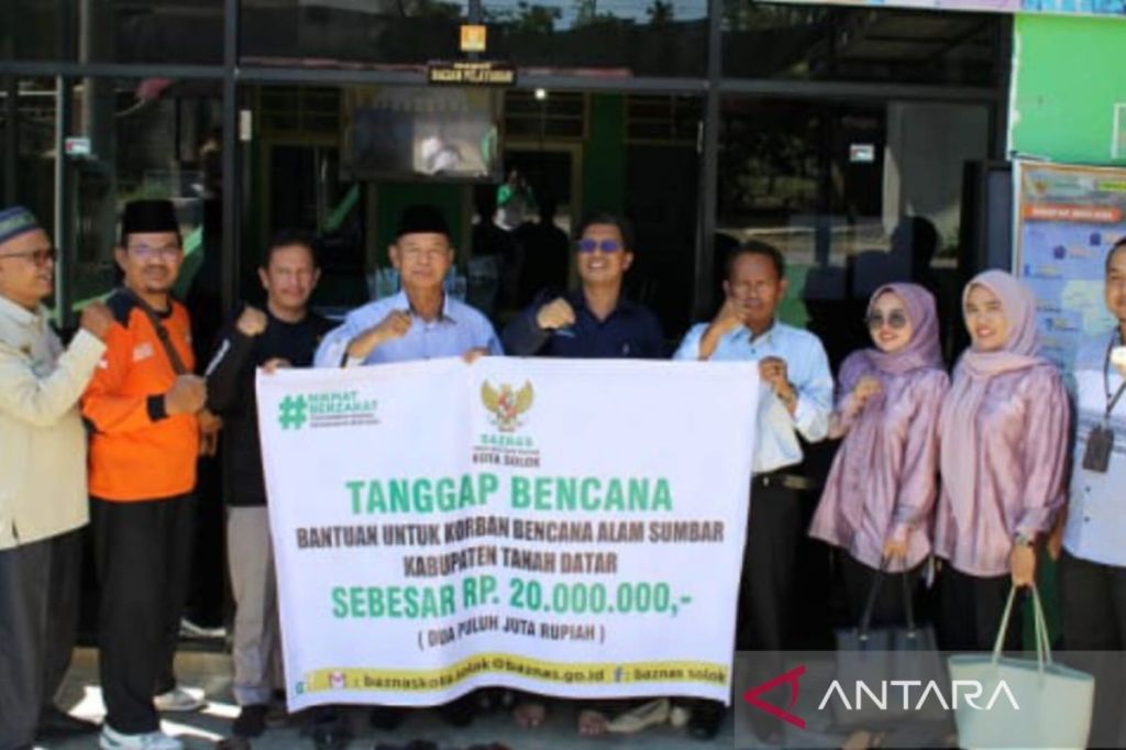 Baznas Solok serahkan bantuan ke korban bencana alam di Tanah&nbsp;Datar